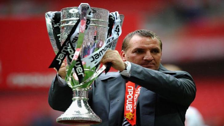 Brendan Rodgers wins the Championship play-offs with Swansea